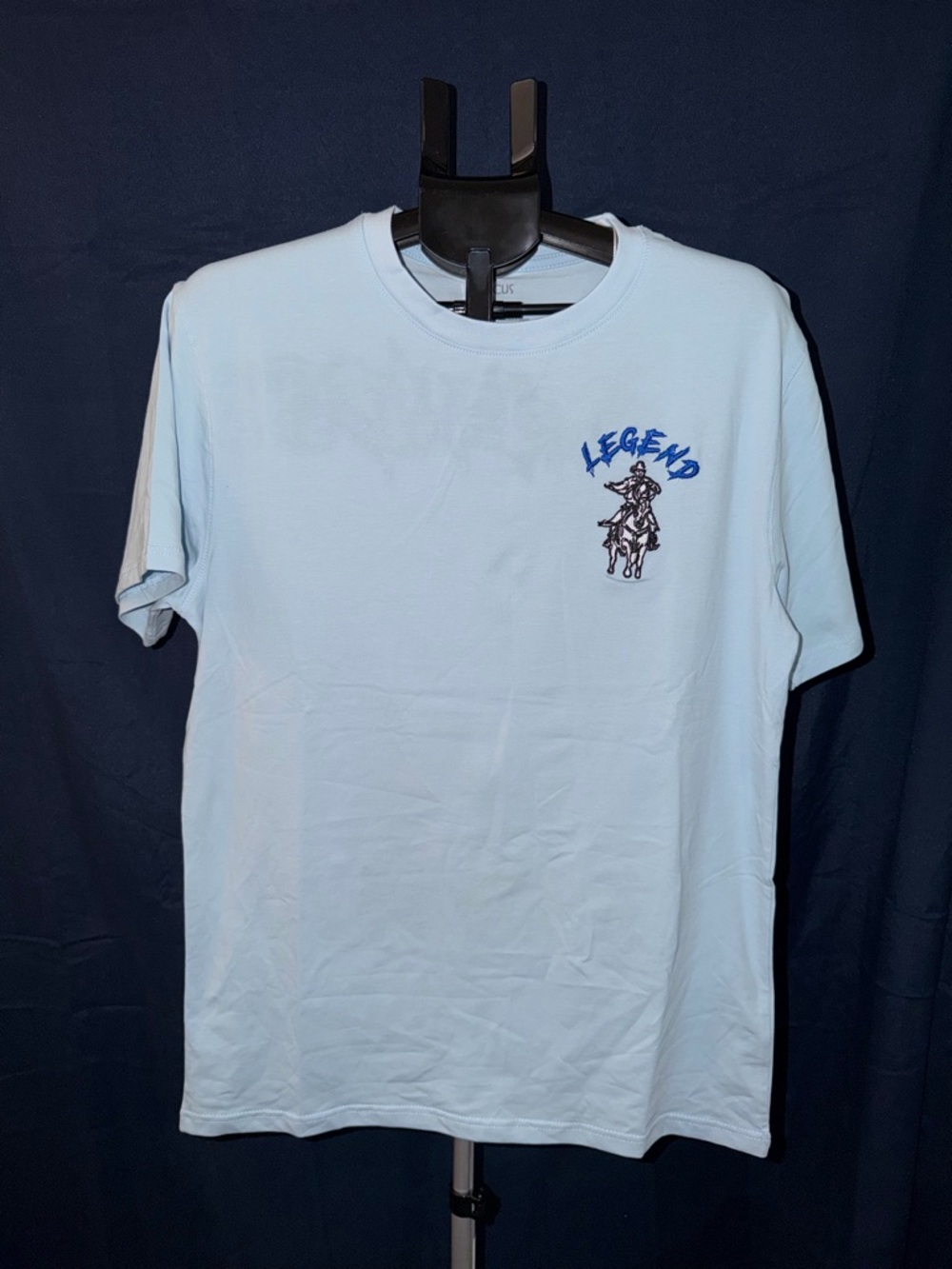 Focus “Legends Never Die” Graphic Tee – Light Blue (L)